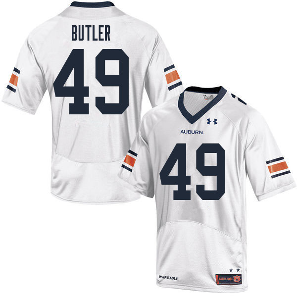 Men #49 Dre Butler Auburn Tigers College Football Jerseys Sale-White